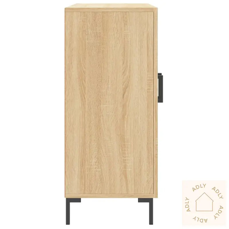 Skjenk Sonoma Eik 90X34X80 Cm Konstruert Tre