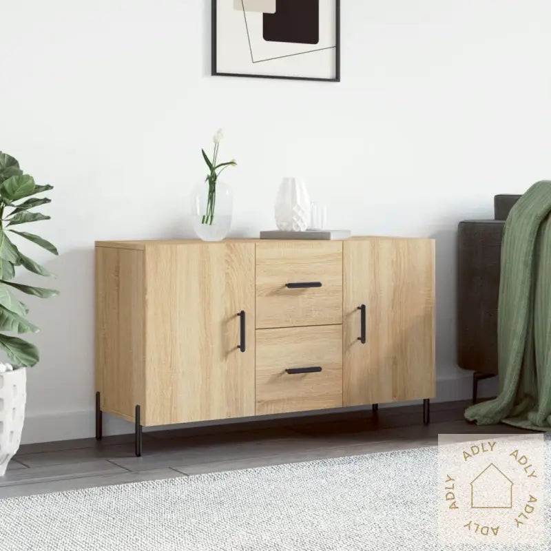 Skjenk Sonoma Eik 100X36X60 Cm Konstruert Tre