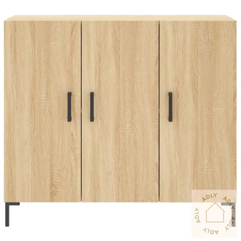 Skjenk Sonoma Eik 90X34X80 Cm Konstruert Tre