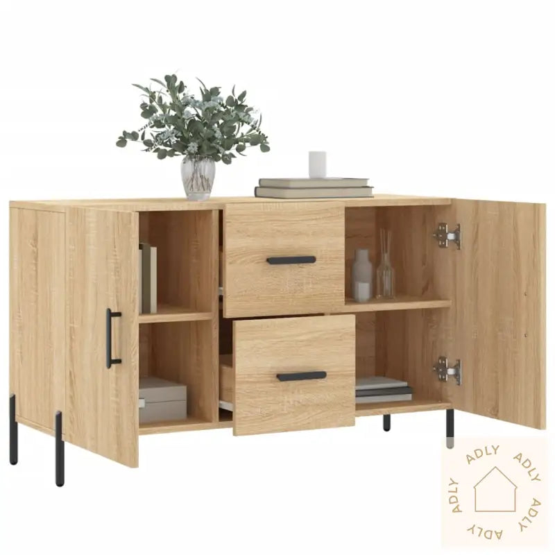 Skjenk Sonoma Eik 100X36X60 Cm Konstruert Tre