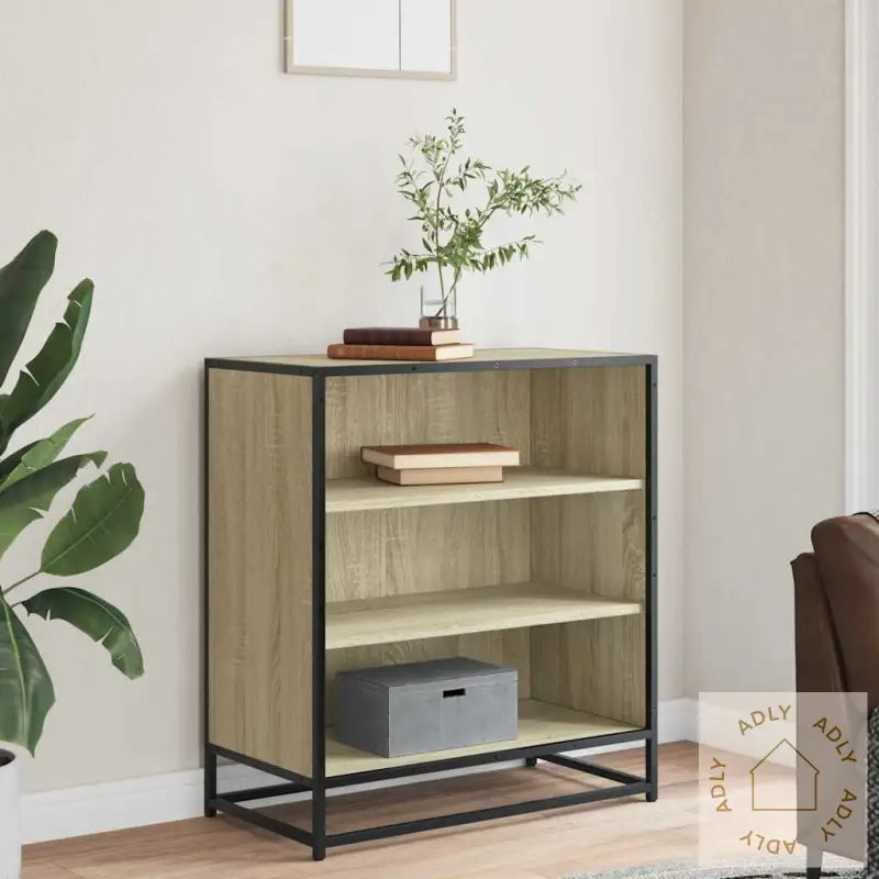 Skjenk Sonoma Eik 68X35X76 Cm Konstruert Tre Og Metall
