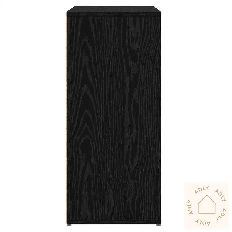 Høyskap 2 Pcs Svart Eik 60 X 31 X 70 Cm Konstruert Tre