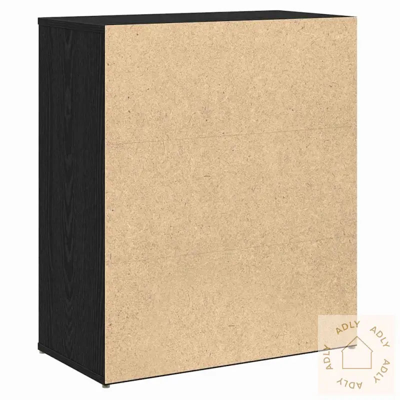 Høyskap 2 Pcs Svart Eik 60 X 31 X 70 Cm Konstruert Tre