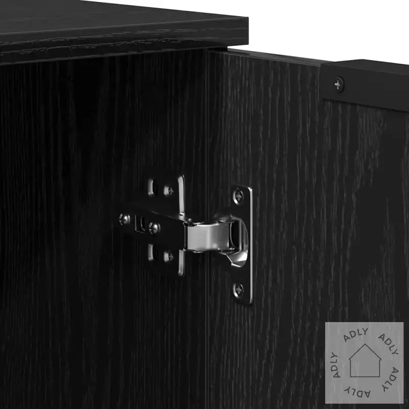 2-Delt Sideboard I Svart Eikefiner