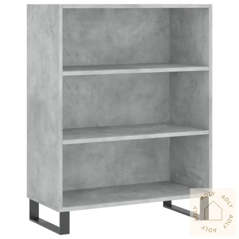 Hylle Betonggrå 69,5X32,5X90 Cm Konstruert Tre