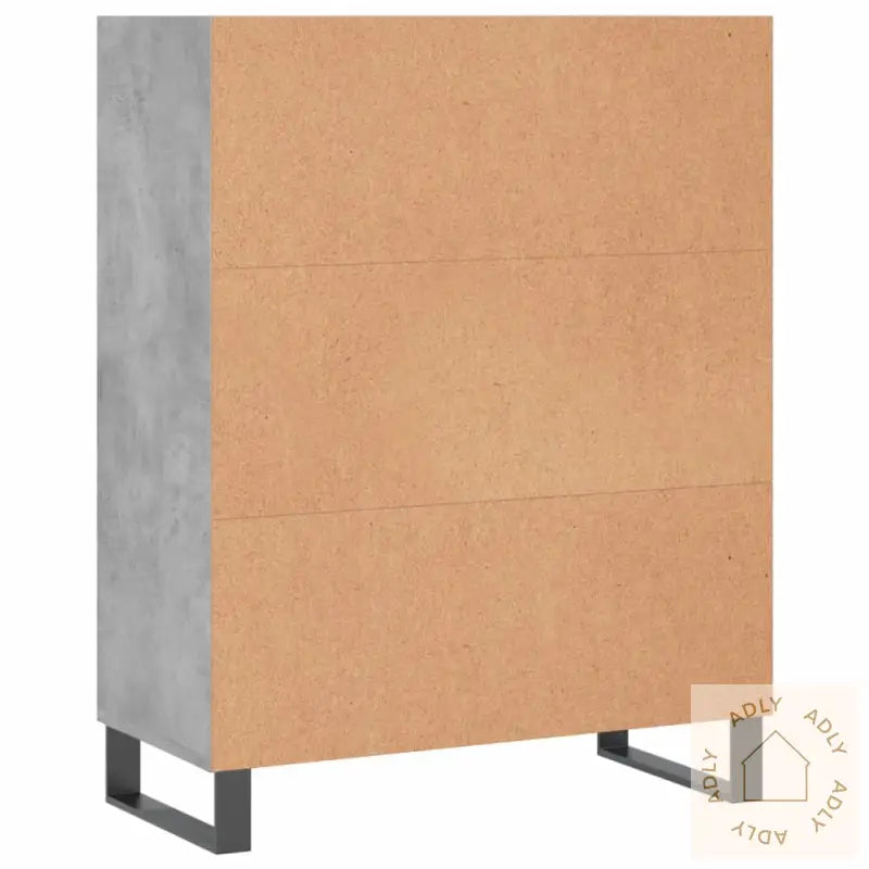 Hylle Betonggrå 69,5X32,5X90 Cm Konstruert Tre