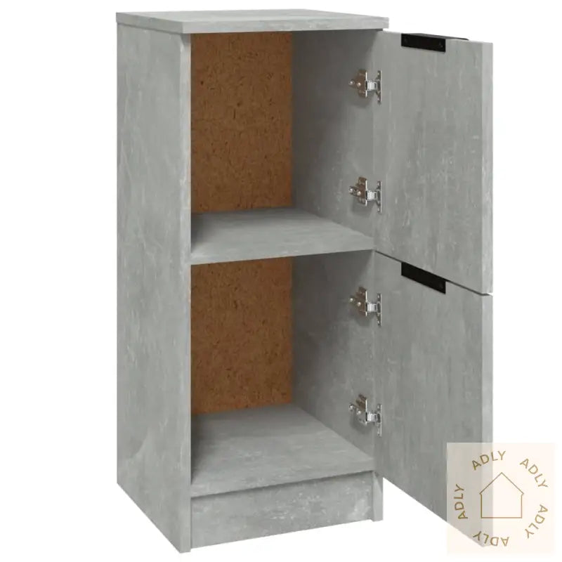 Skjenker 2 Stk Betonggrå 30X30X70 Cm Konstruert Tre
