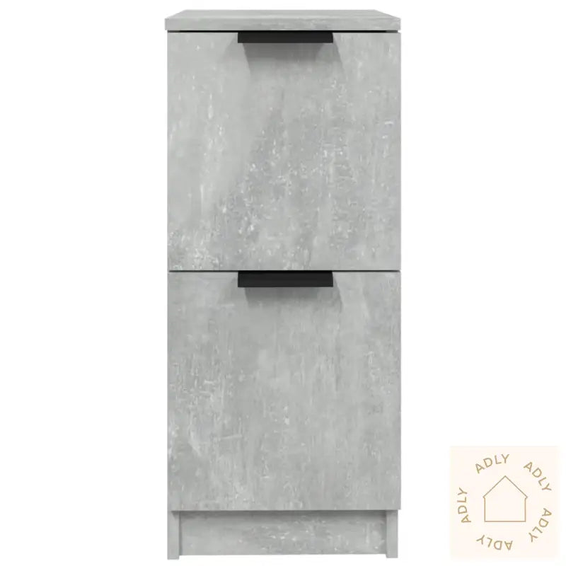 Skjenker 2 Stk Betonggrå 30X30X70 Cm Konstruert Tre