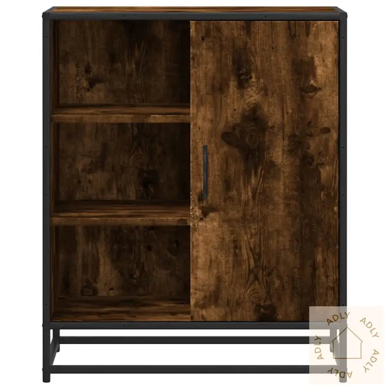 Skjenk Røkt Eik 62X35X76 Cm Konstruert Tre