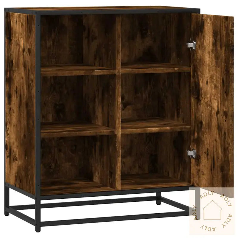 Skjenk Røkt Eik 62X35X76 Cm Konstruert Tre