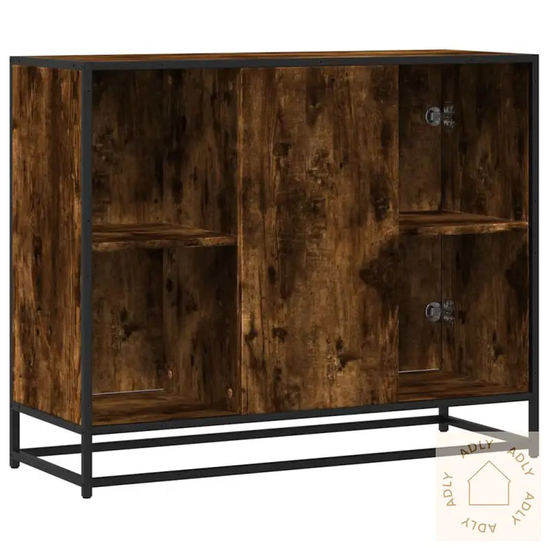 Skjenk Røkt Eik 92X35X76 Cm Konstruert Tre