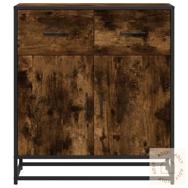 Skjenk Røkt Eik 68X35X76 Cm Konstruert Tre