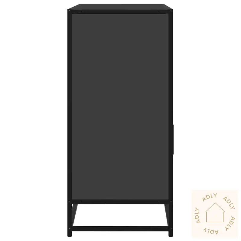 Skjenk Svart 100X35X76 Cm Konstruert Tre