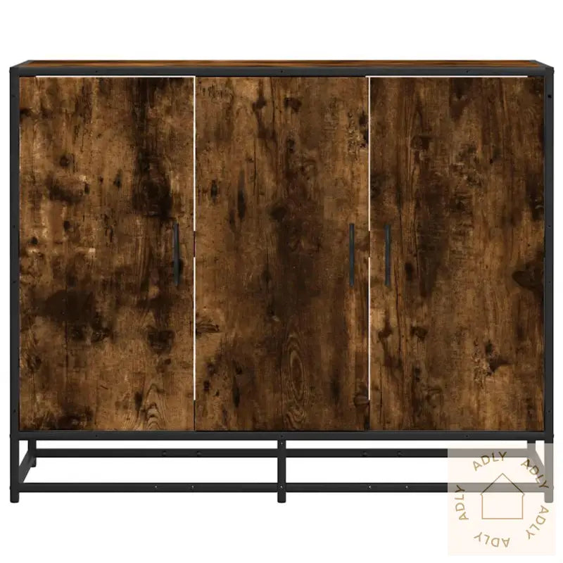 Skjenk Røkt Eik 94X35X76 Cm Konstruert Tre