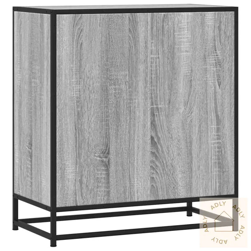 Skjenk Grå Sonoma 68X35X76 Cm Konstruert Tre Og Metall