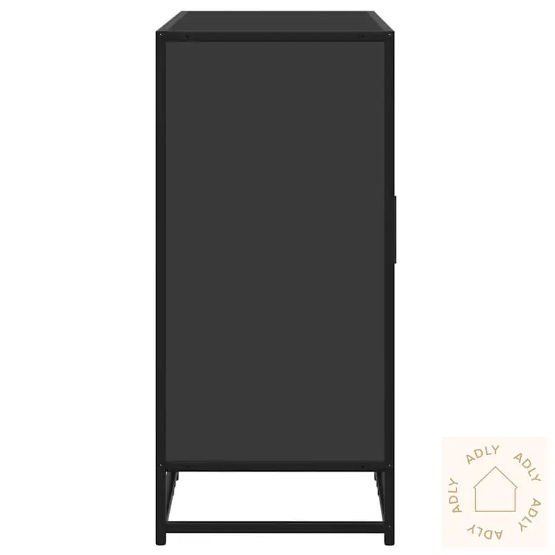 Skjenk Svart 94X35X76 Cm Konstruert Tre
