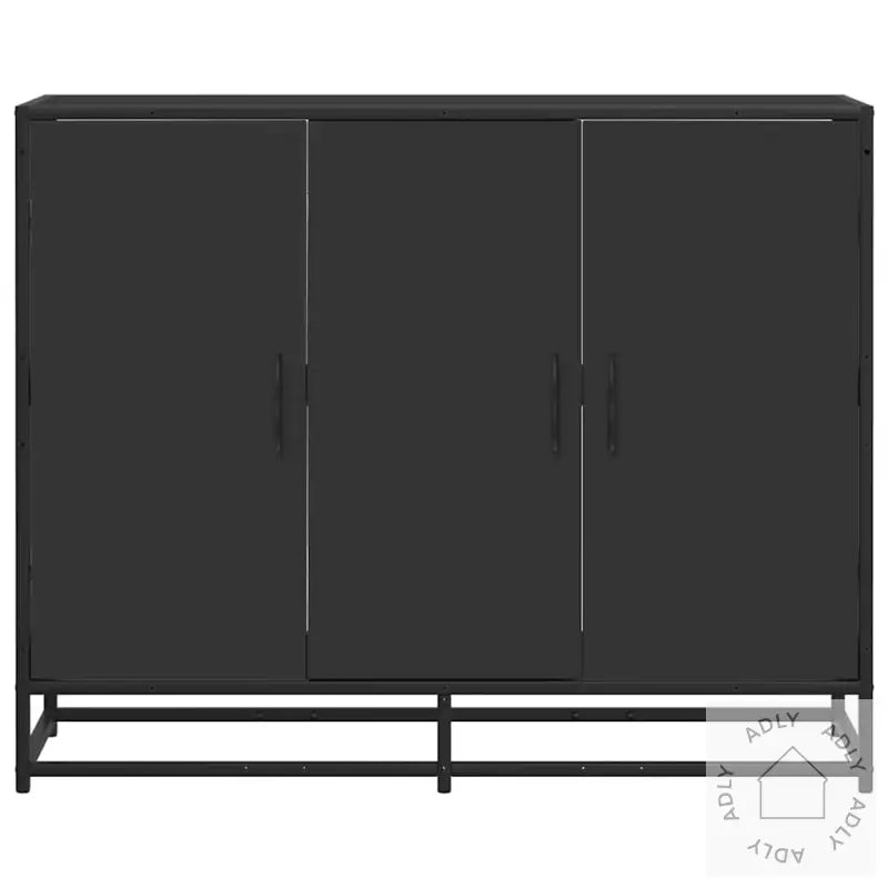 Skjenk Svart 94X35X76 Cm Konstruert Tre