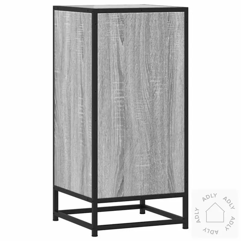 Skjenk Grå Sonoma 35,5X35X76 Cm Konstruert Tre Og Metall