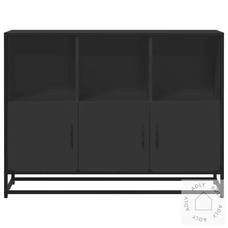 Skjenk Svart 100X35X76 Cm Konstruert Tre
