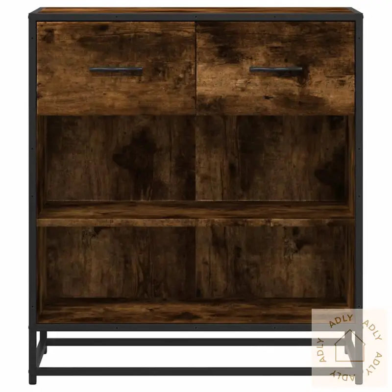 Skjenk Røkt Eik 68X35X76 Cm Konstruert Tre