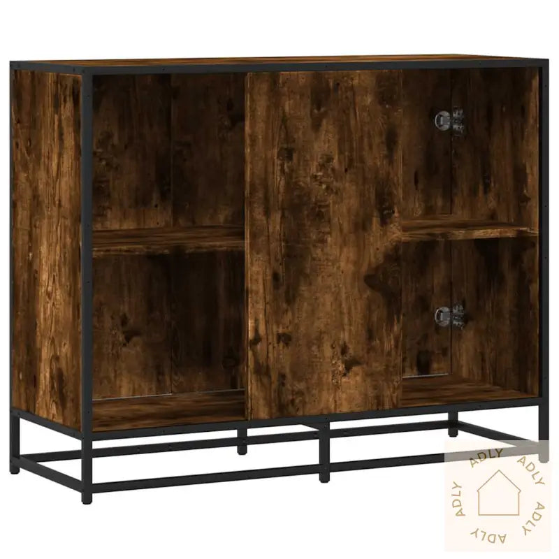 Skjenk Røkt Eik 94X35X76 Cm Konstruert Tre