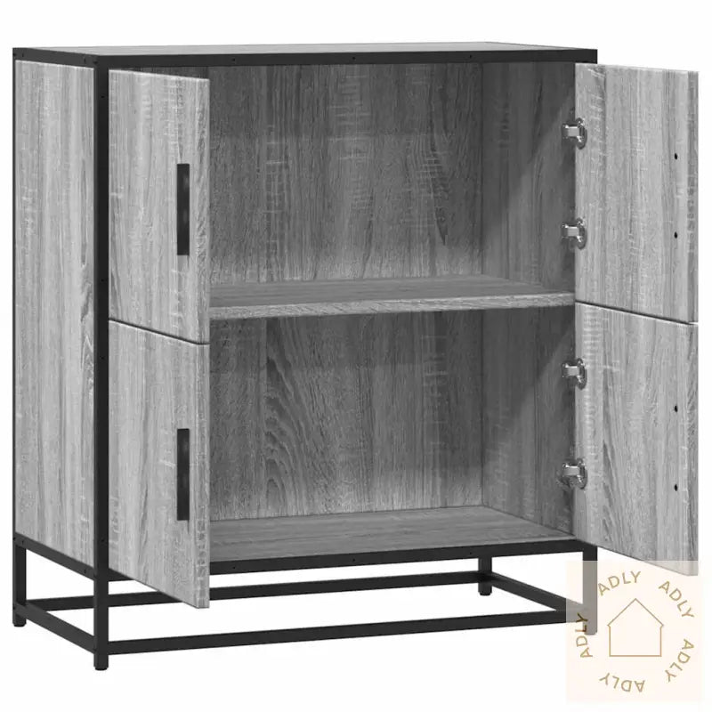 Skjenk Grå Sonoma 68X35X76 Cm Konstruert Tre