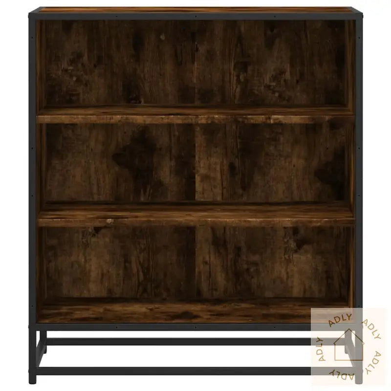 Skjenk Røkt Eik 68X35X76 Cm Konstruert Tre Og Metall