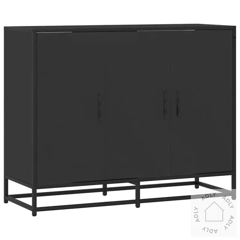 Skjenk Svart 94X35X76 Cm Konstruert Tre