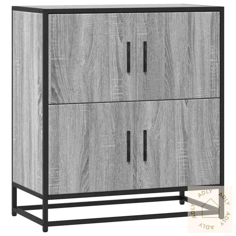 Skjenk Grå Sonoma 68X35X76 Cm Konstruert Tre