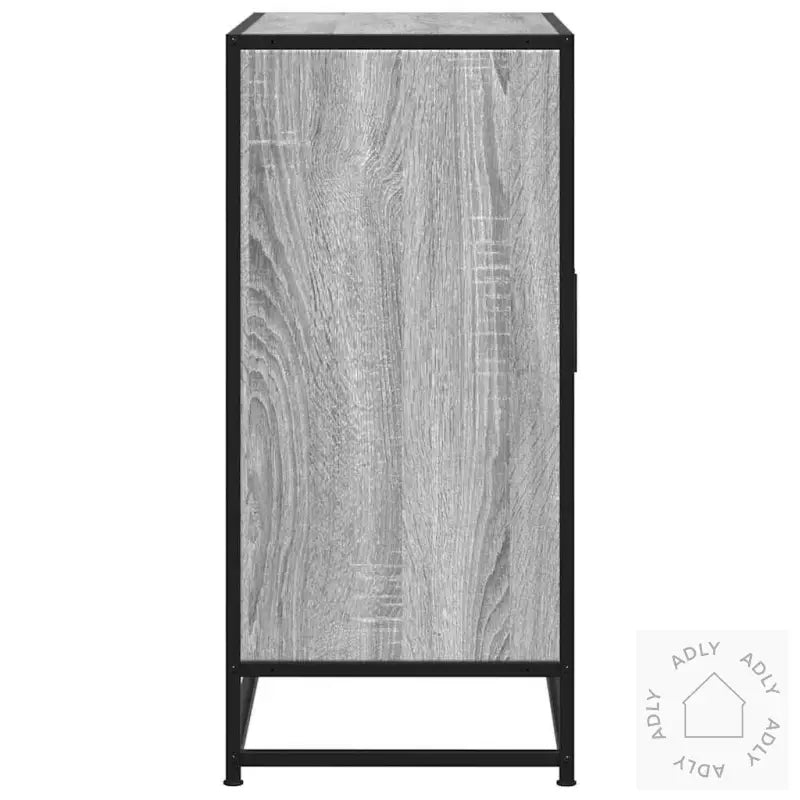 Skjenk Grå Sonoma 68X35X76 Cm Konstruert Tre Og Metall