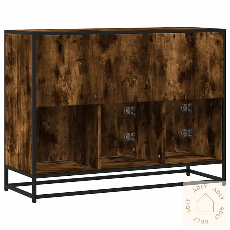 Skjenk Røkt Eik 100X35X76 Cm Konstruert Tre