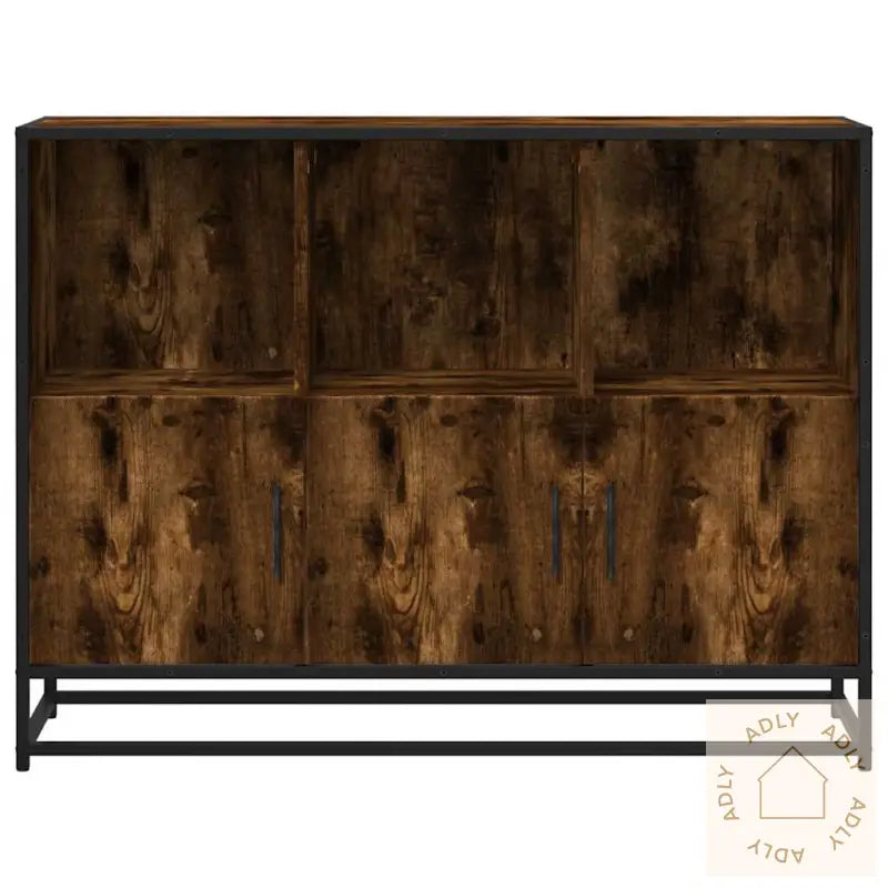 Skjenk Røkt Eik 100X35X76 Cm Konstruert Tre