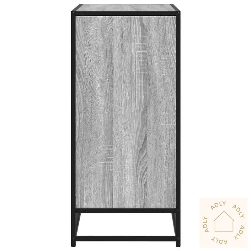 Skjenk Grå Sonoma 68X35X76 Cm Konstruert Tre Og Metall