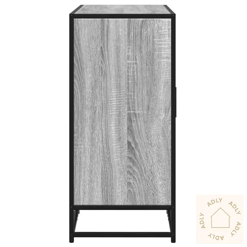 Skjenk Grå Sonoma Eik 92X35X76 Cm Konstruert Tre