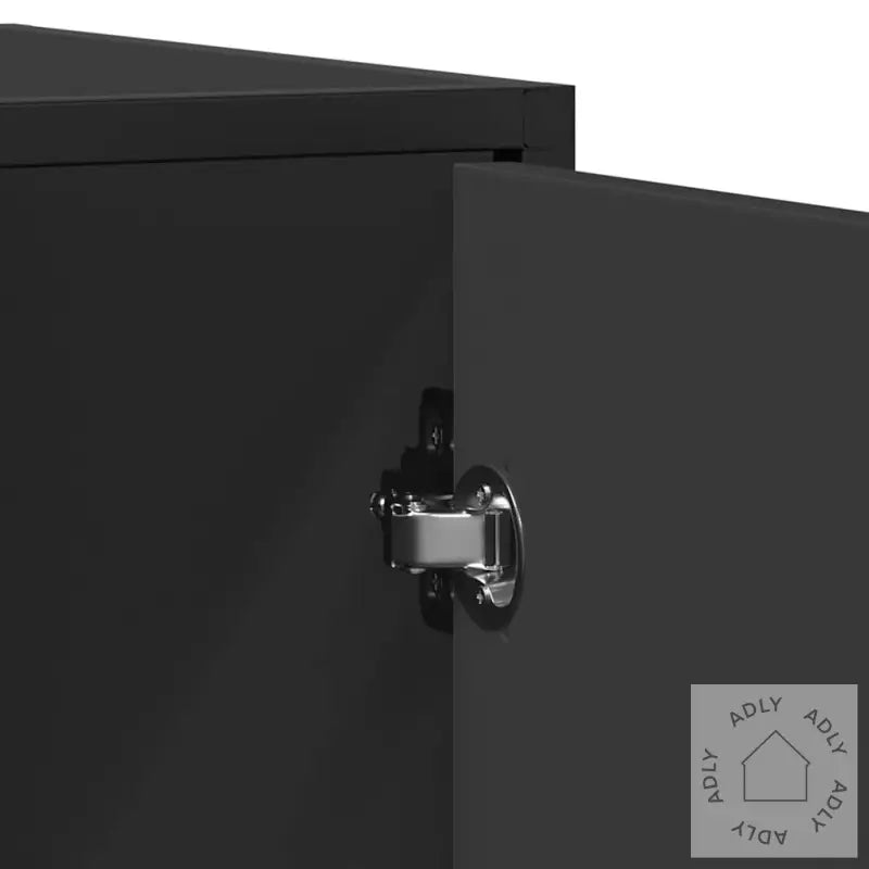 Skjenk Svart 92X35X76 Cm Konstruert Tre