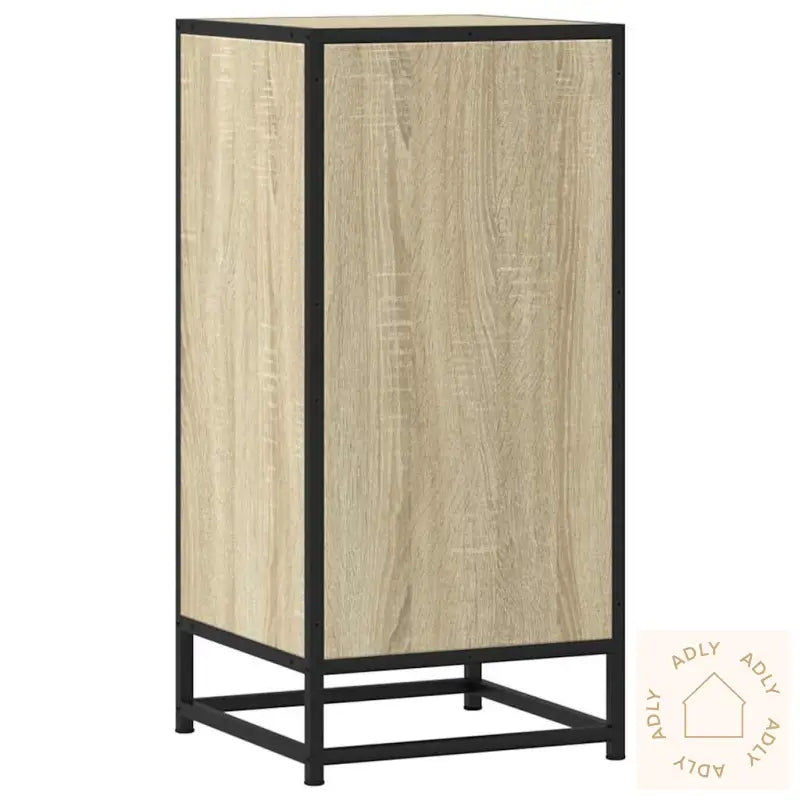 Skjenk Sonoma Eik 35,5X35X76 Cm Konstruert Tre Og Metall