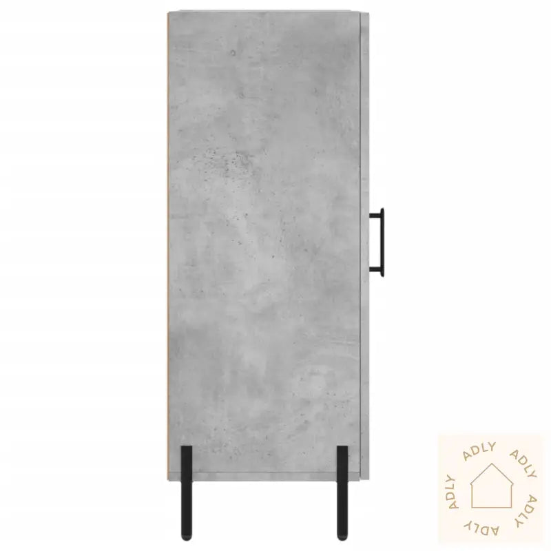 Skjenk Betonggrå 34,5X34X90 Cm Konstruert Tre