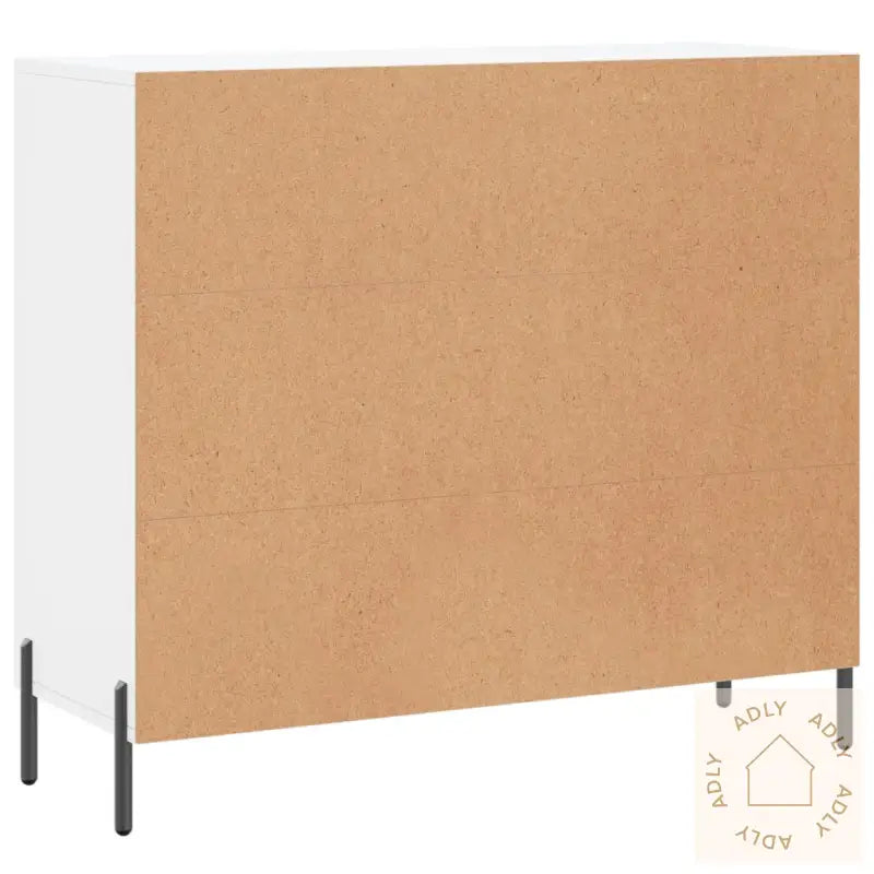 Skjenk Hvit 90X34X80 Cm Konstruert Tre