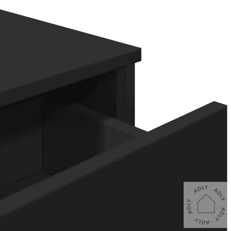 Skjenk Svart 97X32,5X74,5 Cm Konstruert Tre