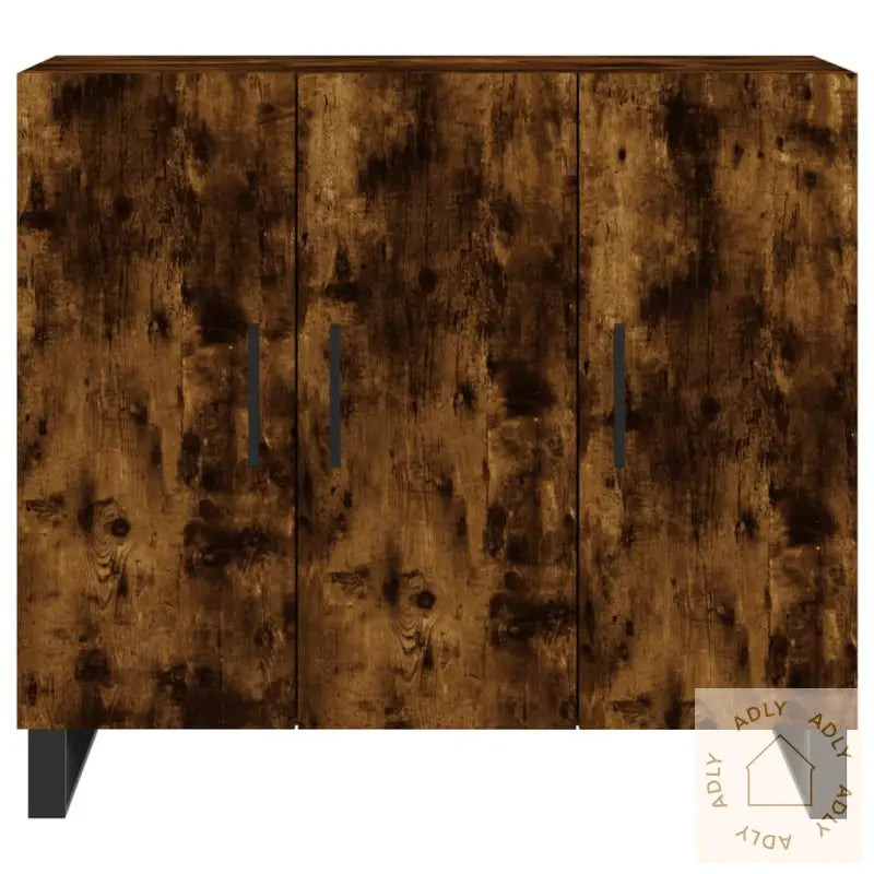 Skjenk Røkt Eik 90X34X80 Cm Konstruert Tre