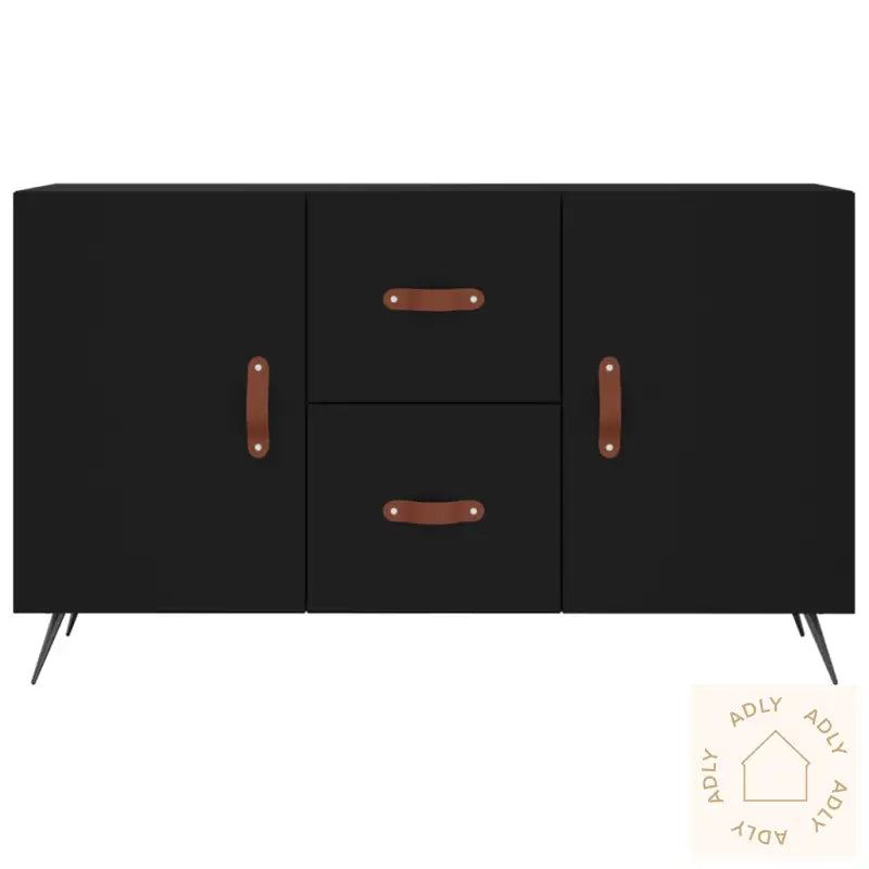 Skjenk Svart 100X36X60 Cm Konstruert Tre