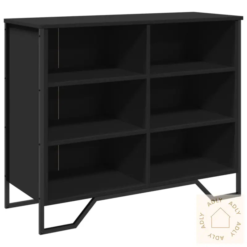 Skjenk Svart 91X35,5X74,5 Cm Konstruert Tre