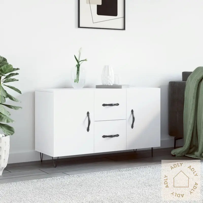 Skjenk Hvit 100X36X60 Cm Konstruert Tre