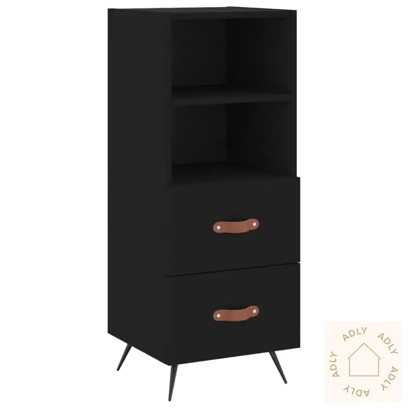 Skjenk Svart 34,5X34X90 Cm Konstruert Tre