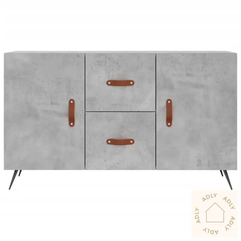 Skjenk Betonggrå 100X36X60 Cm Konstruert Tre