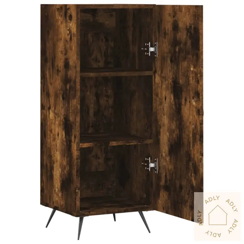 Skjenk Røkt Eik 34,5X34X90 Cm Konstruert Tre