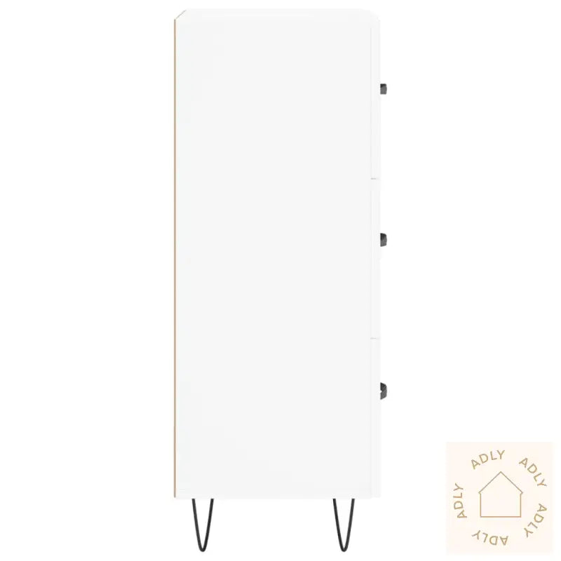 Skjenk Hvit 34,5X34X90 Cm Konstruert Tre