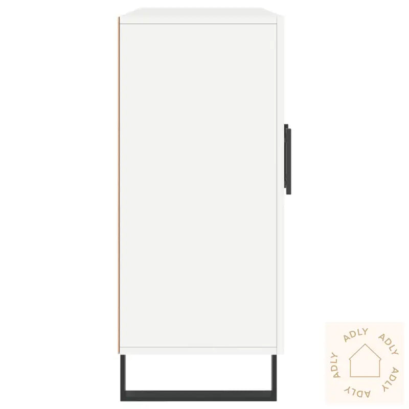 Skjenk Hvit 90X34X80 Cm Konstruert Tre