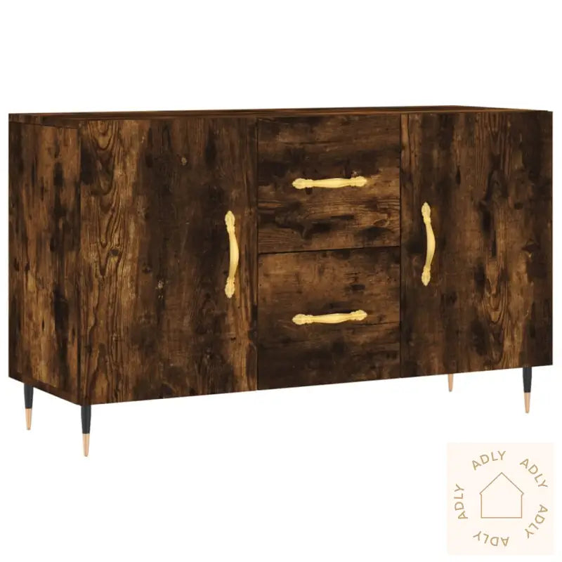 Skjenk Røkt Eik 100X36X60 Cm Konstruert Tre
