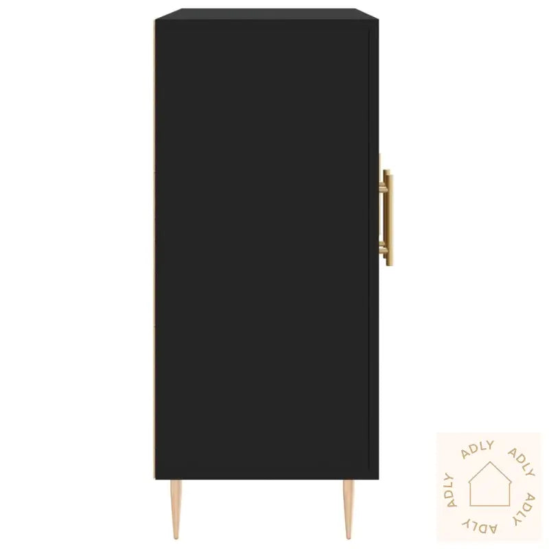 Skjenk Svart 90X34X80 Cm Konstruert Tre